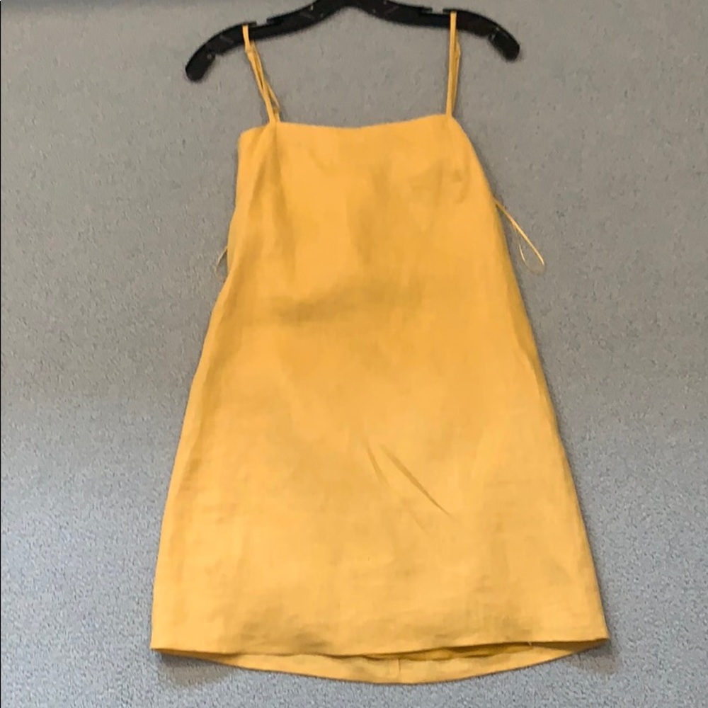 Yellow Caren Forbes Dress Size Medium